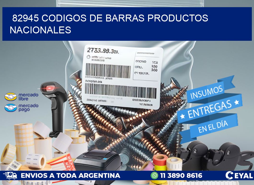 82945 Codigos de barras productos nacionales