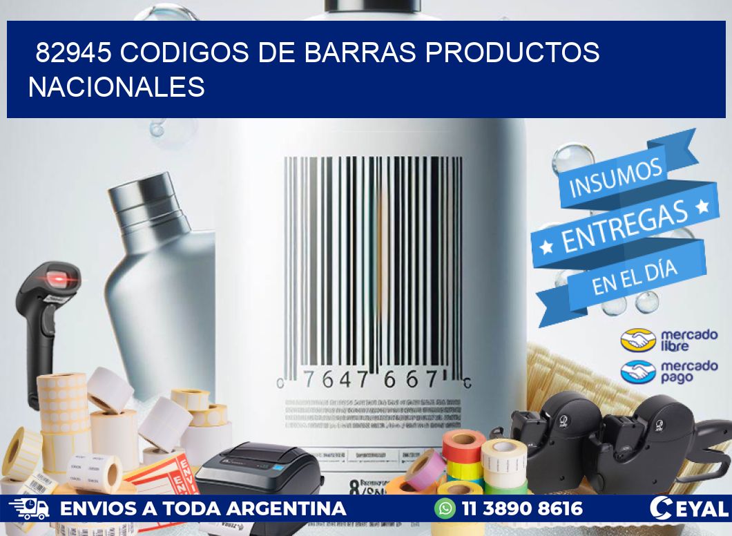 82945 Codigos de barras productos nacionales