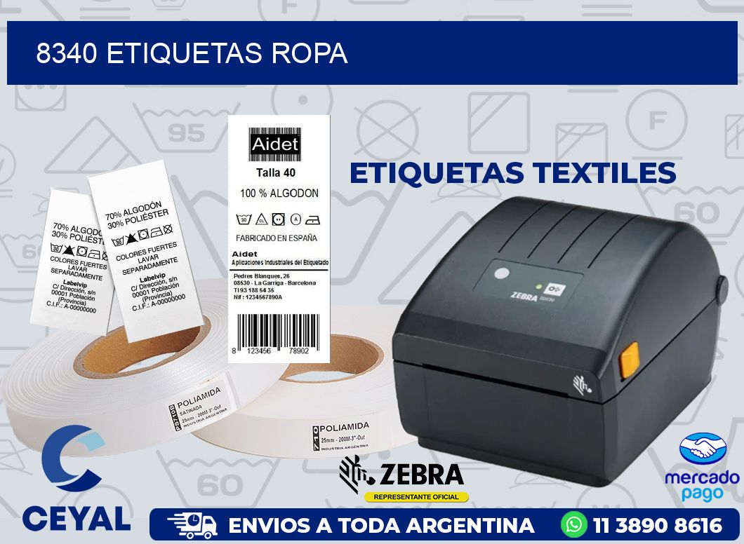 8340 ETIQUETAS ROPA