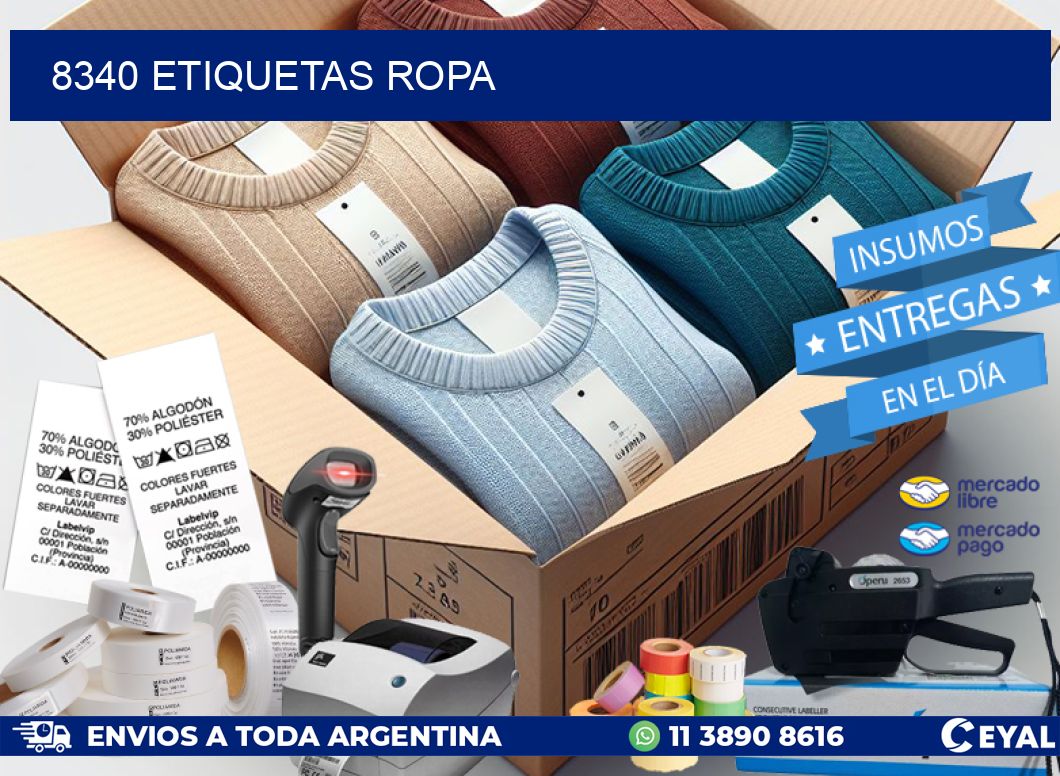 8340 ETIQUETAS ROPA