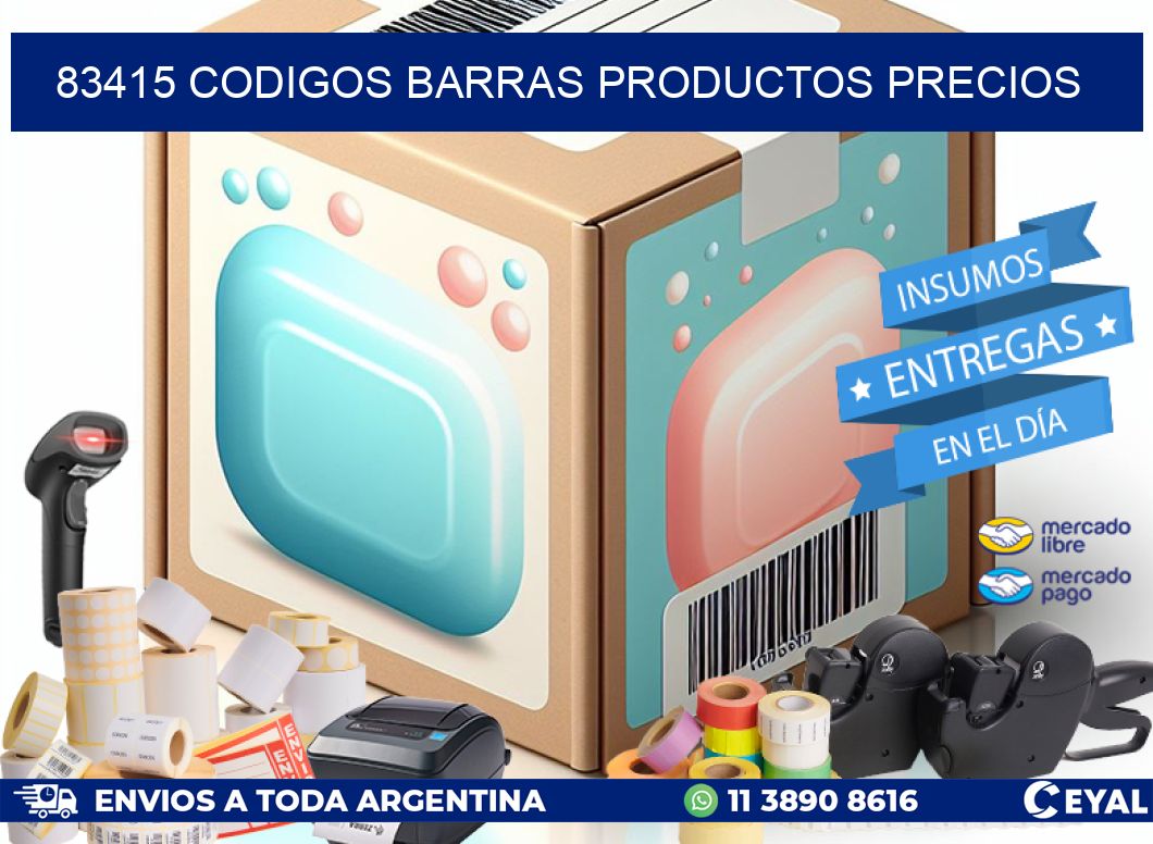 83415 CODIGOS BARRAS PRODUCTOS PRECIOS