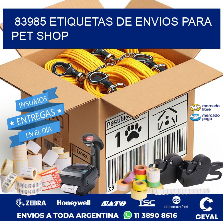 83985 ETIQUETAS DE ENVIOS PARA PET SHOP