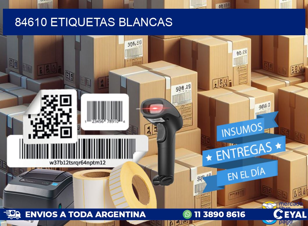 84610 ETIQUETAS BLANCAS