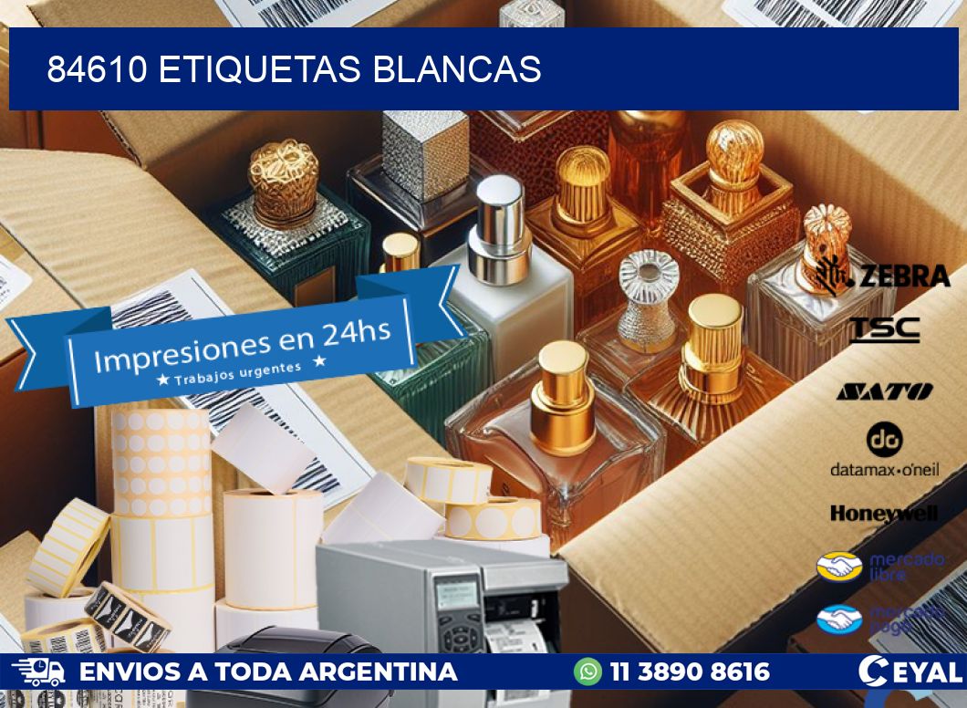 84610 ETIQUETAS BLANCAS