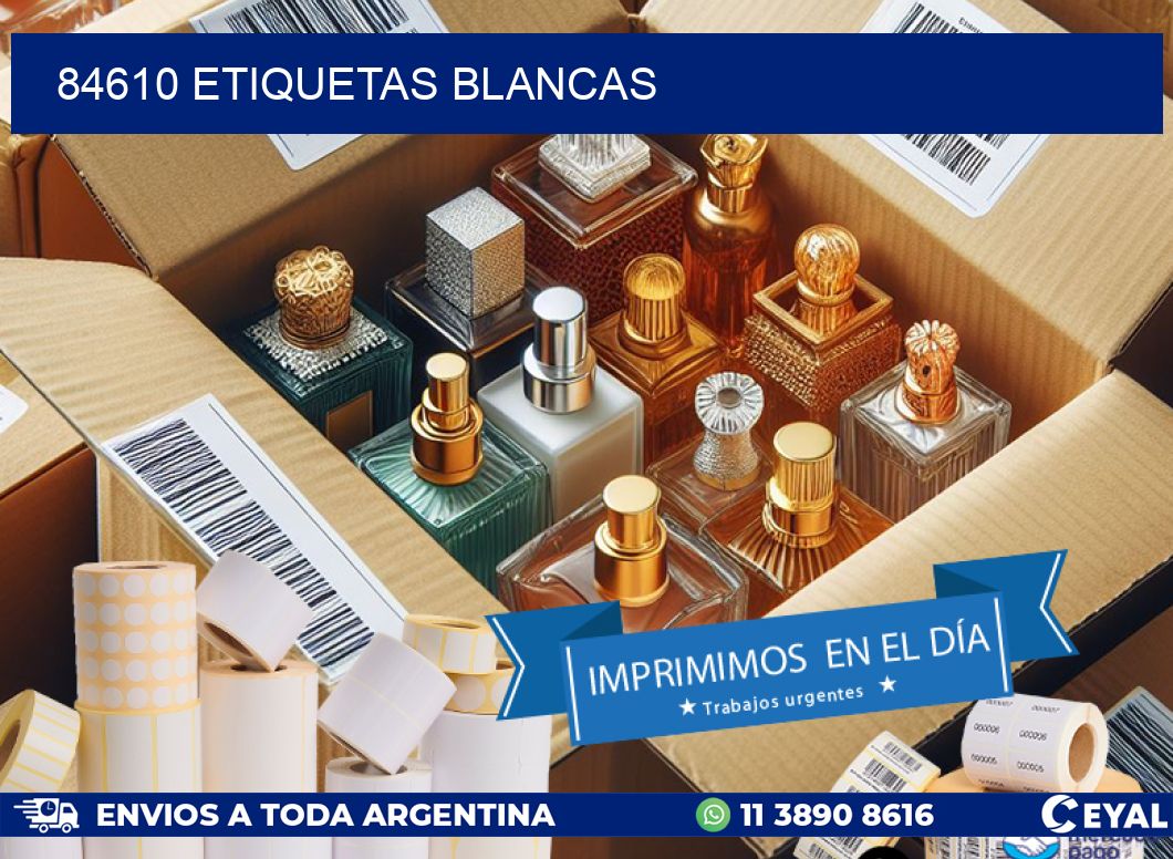84610 ETIQUETAS BLANCAS