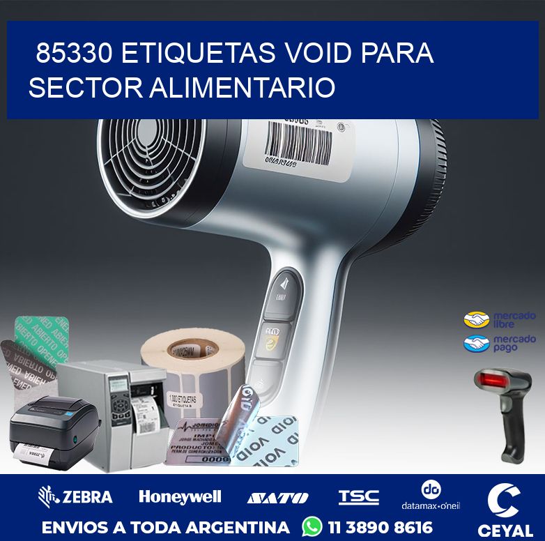85330 ETIQUETAS VOID PARA SECTOR ALIMENTARIO
