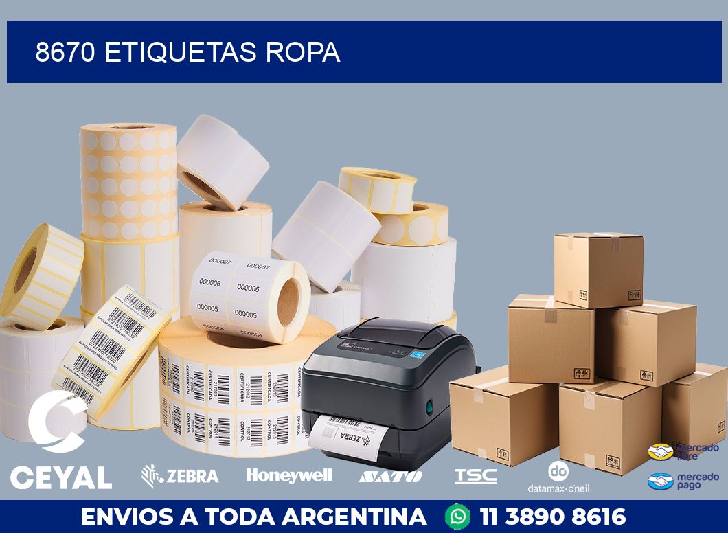 8670 ETIQUETAS ROPA