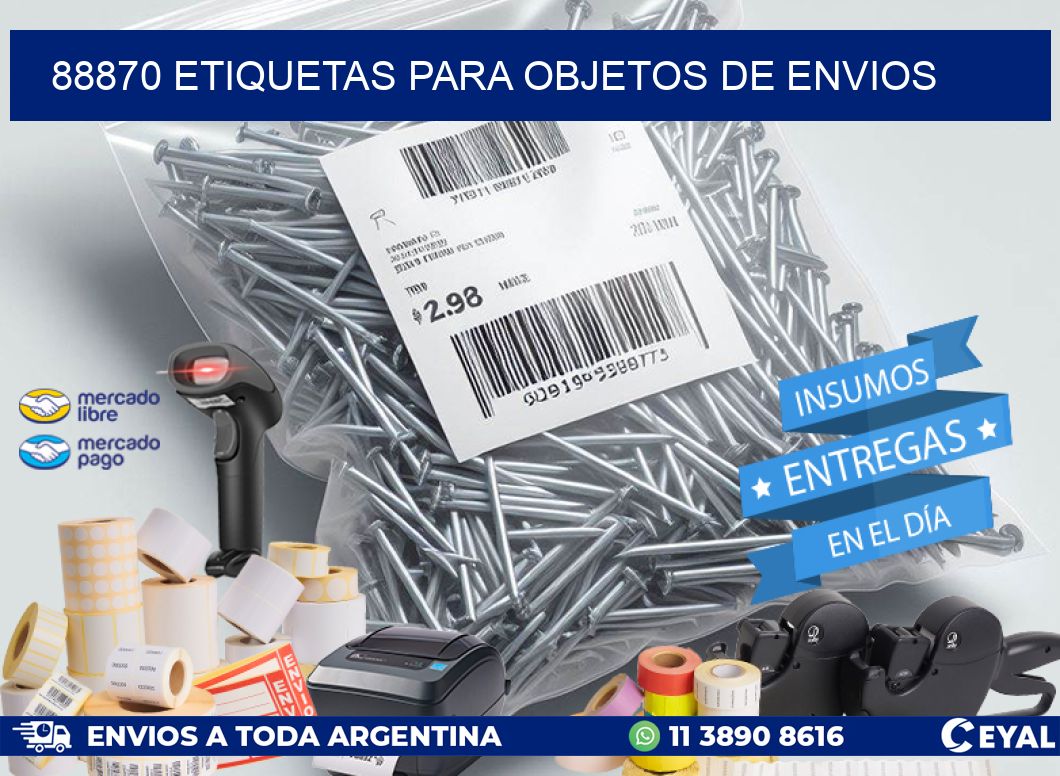 88870 Etiquetas para objetos de envios