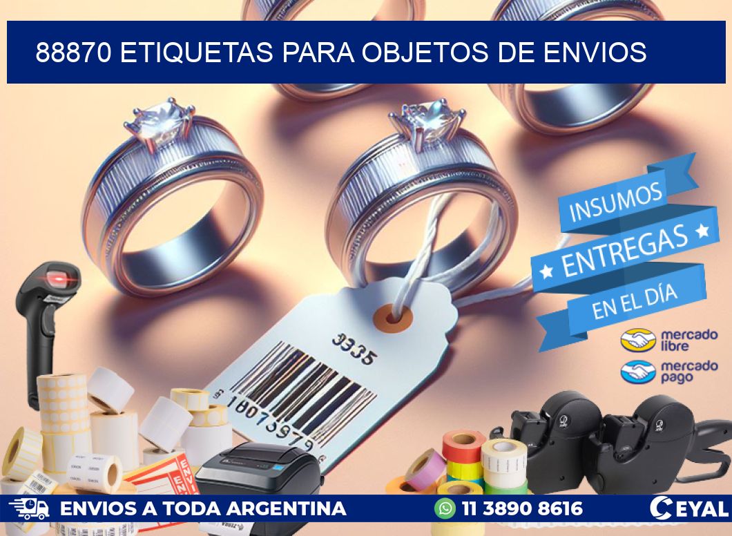 88870 Etiquetas para objetos de envios