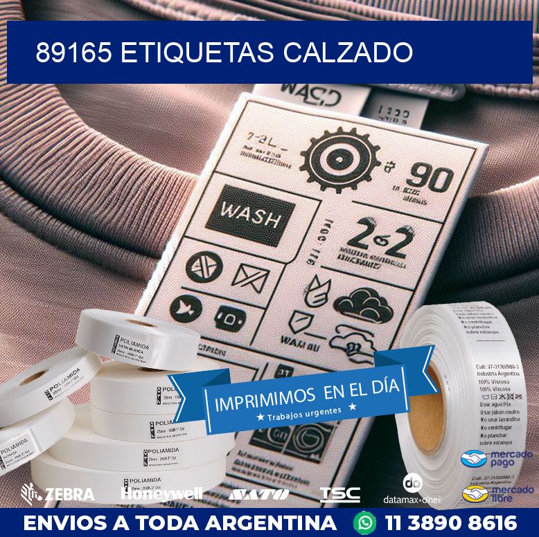 89165 ETIQUETAS CALZADO