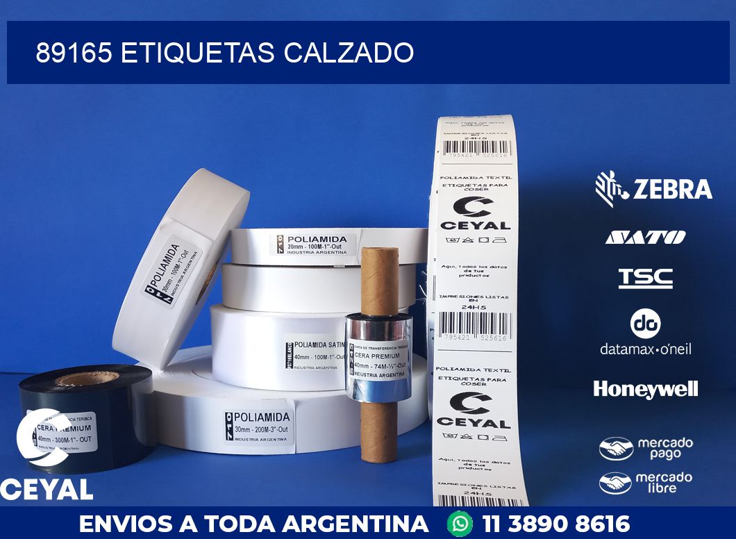 89165 ETIQUETAS CALZADO