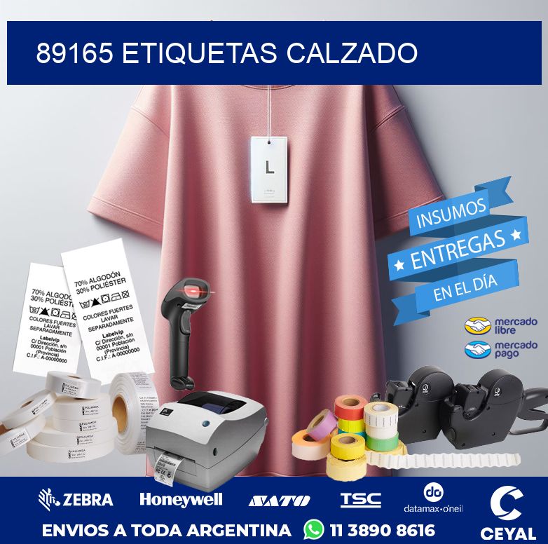 89165 ETIQUETAS CALZADO