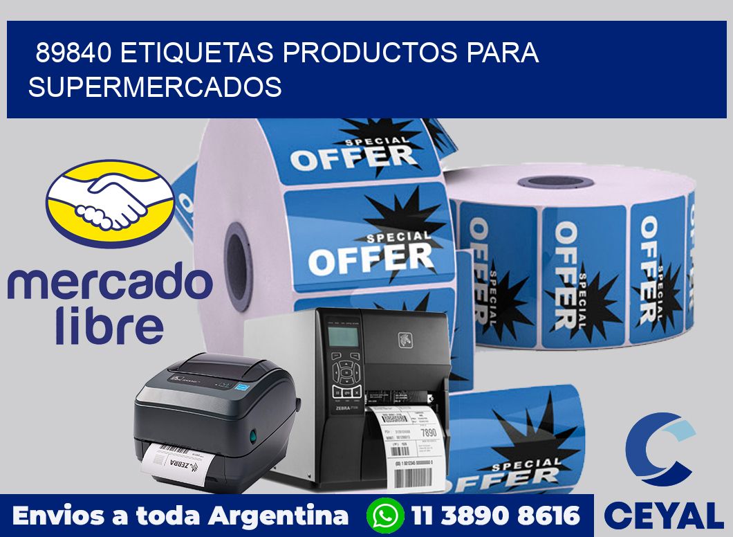 89840 Etiquetas productos para supermercados