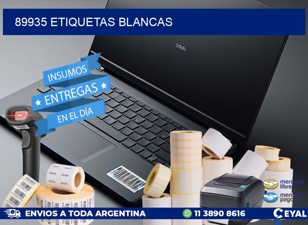89935 ETIQUETAS BLANCAS