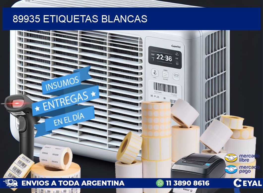 89935 ETIQUETAS BLANCAS