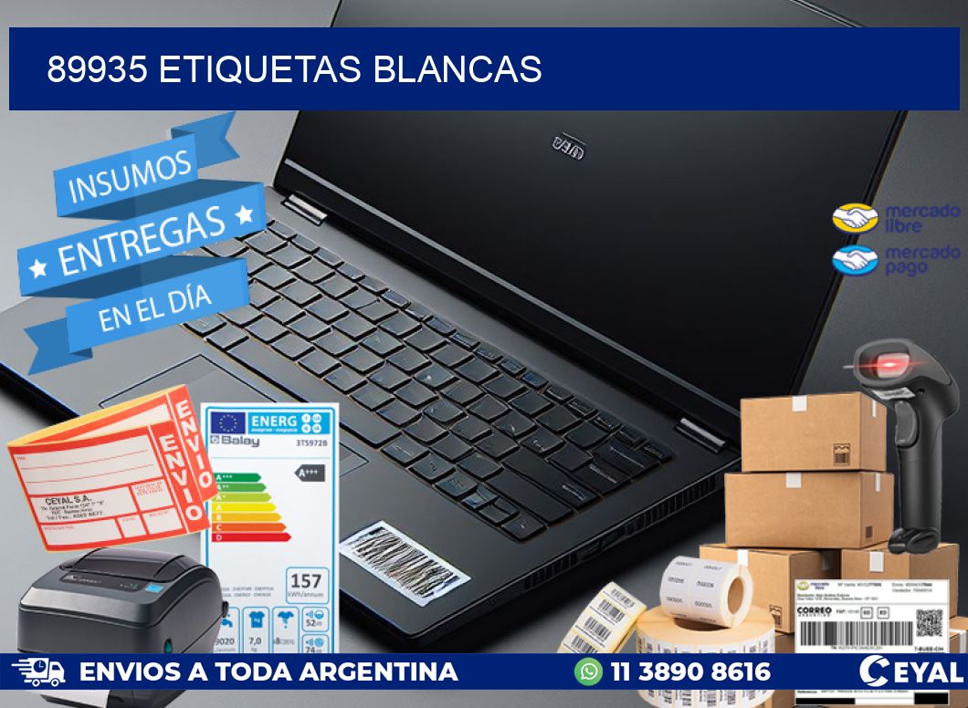89935 ETIQUETAS BLANCAS