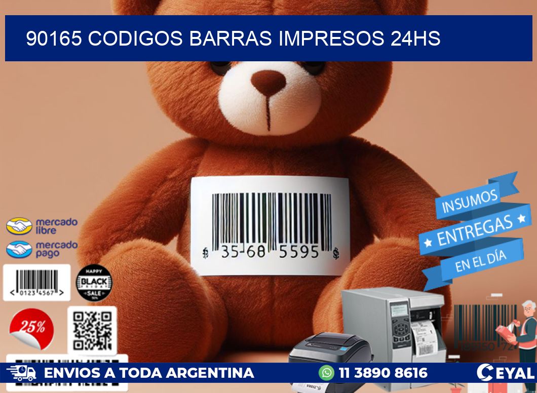 90165 Codigos barras impresos 24hs