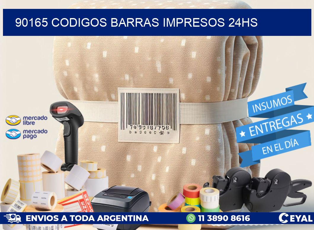 90165 Codigos barras impresos 24hs