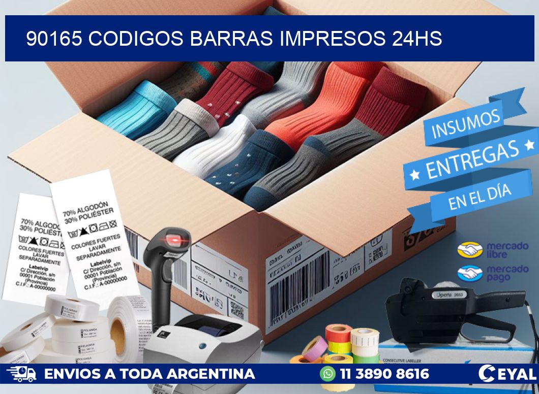 90165 Codigos barras impresos 24hs