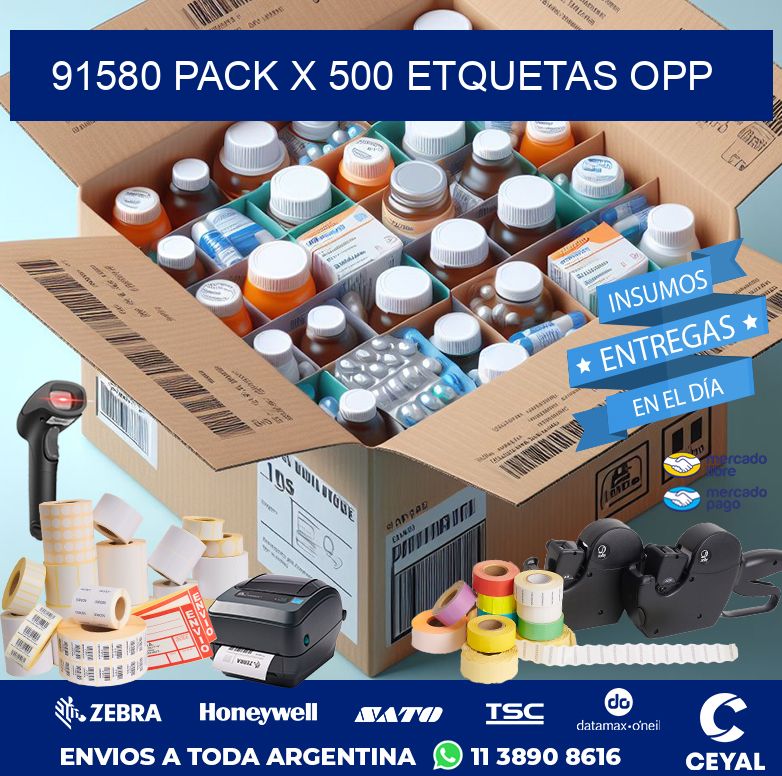 91580 PACK X 500 ETQUETAS OPP