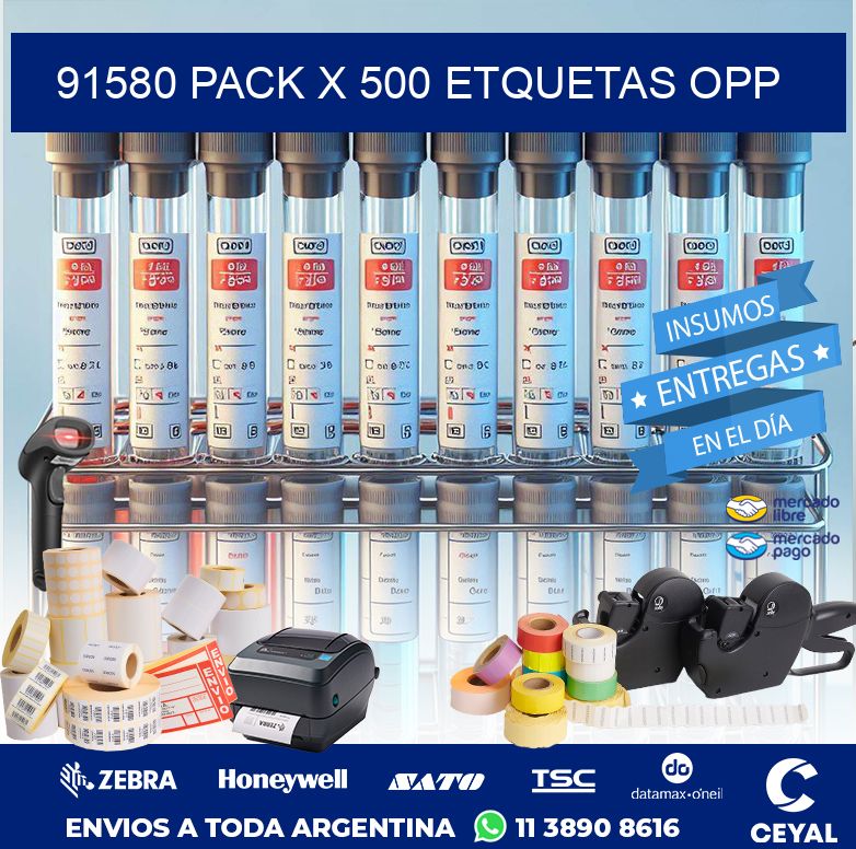 91580 PACK X 500 ETQUETAS OPP