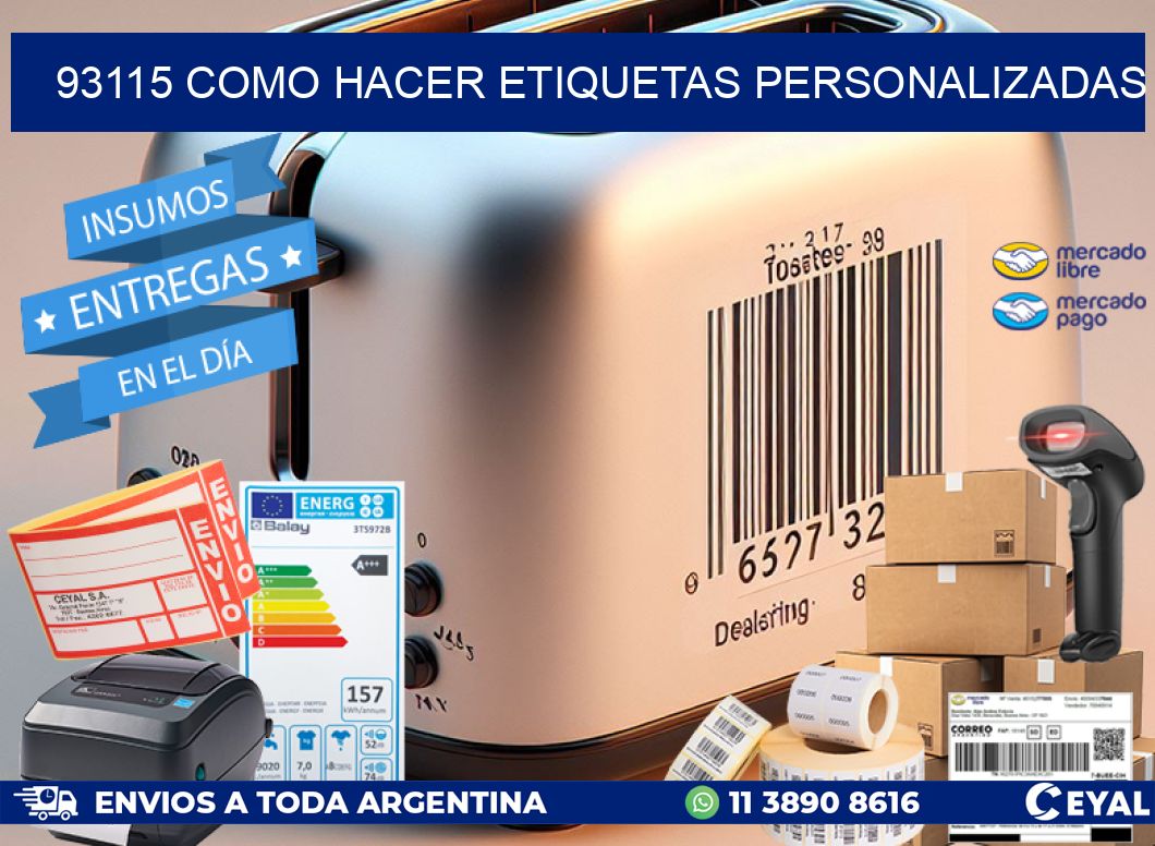 93115 como hacer etiquetas personalizadas