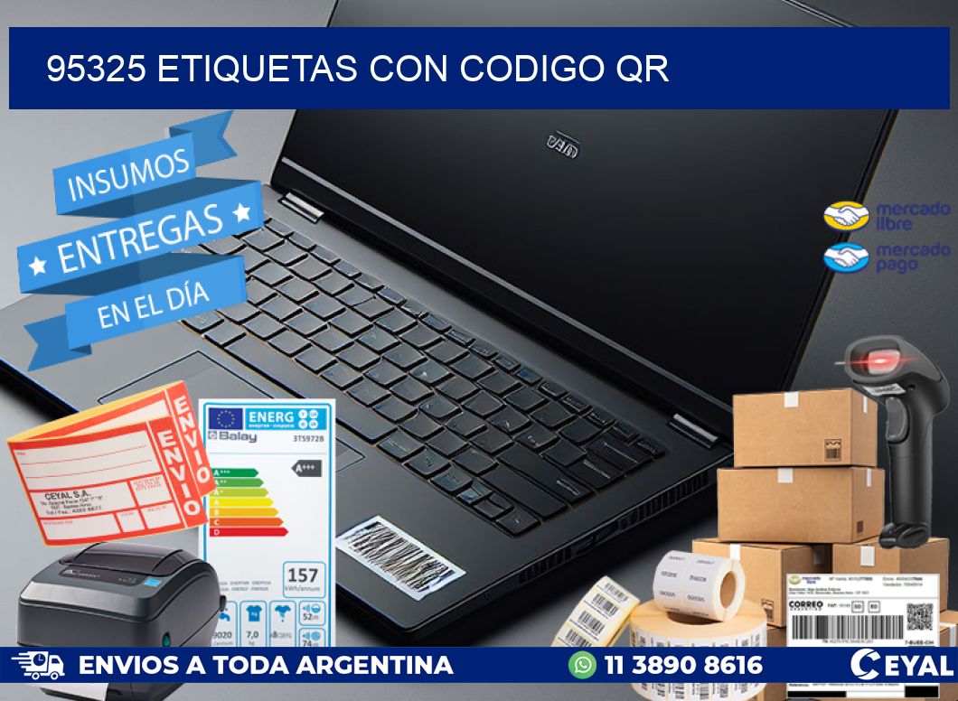 95325 etiquetas con codigo qr