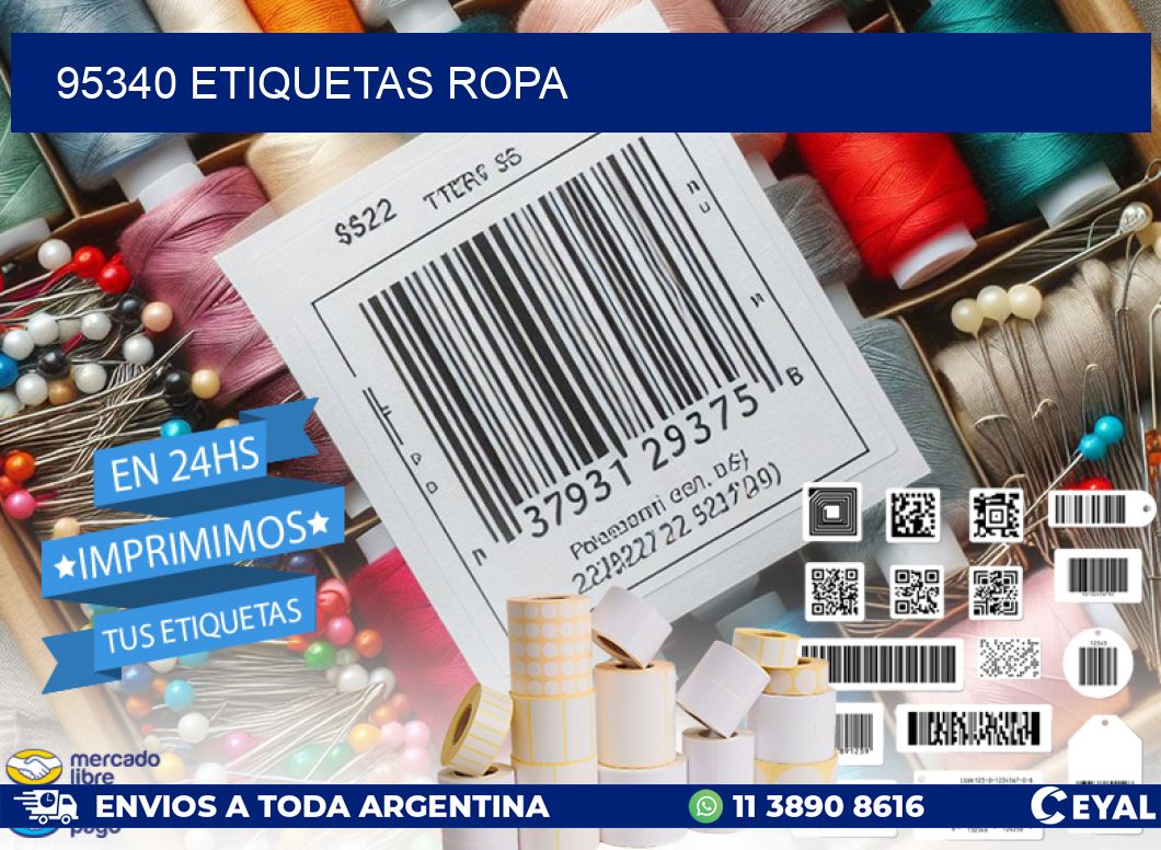 95340 ETIQUETAS ROPA