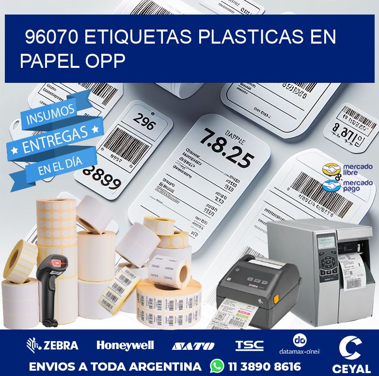 96070 ETIQUETAS PLASTICAS EN PAPEL OPP