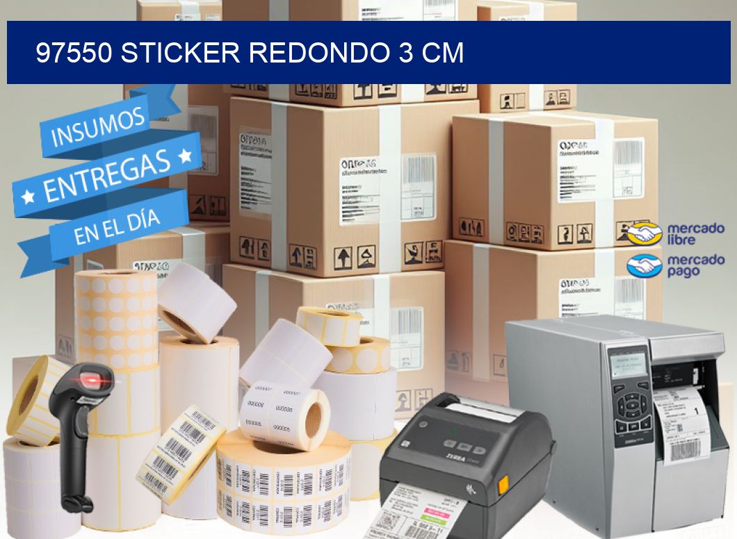 97550 STICKER REDONDO 3 CM