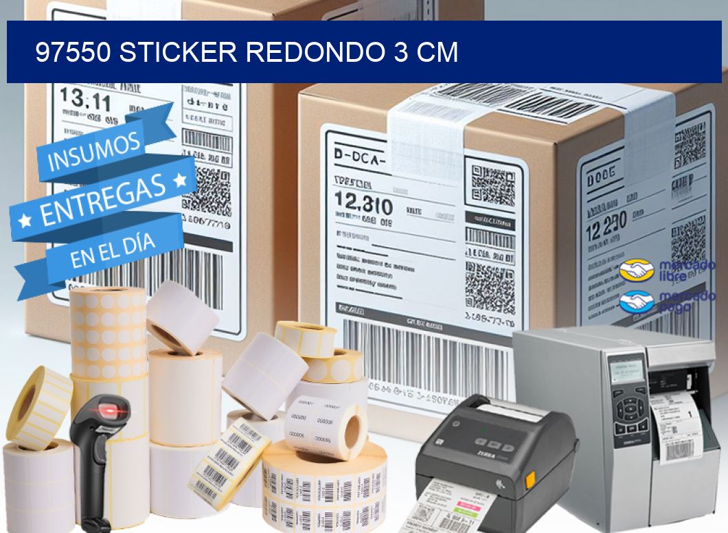 97550 STICKER REDONDO 3 CM