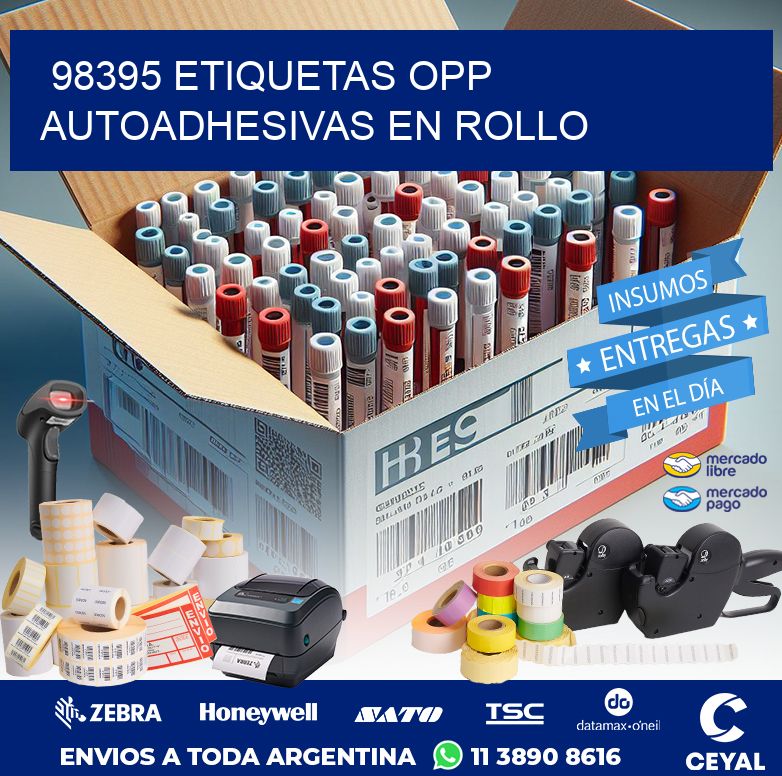 98395 ETIQUETAS OPP AUTOADHESIVAS EN ROLLO