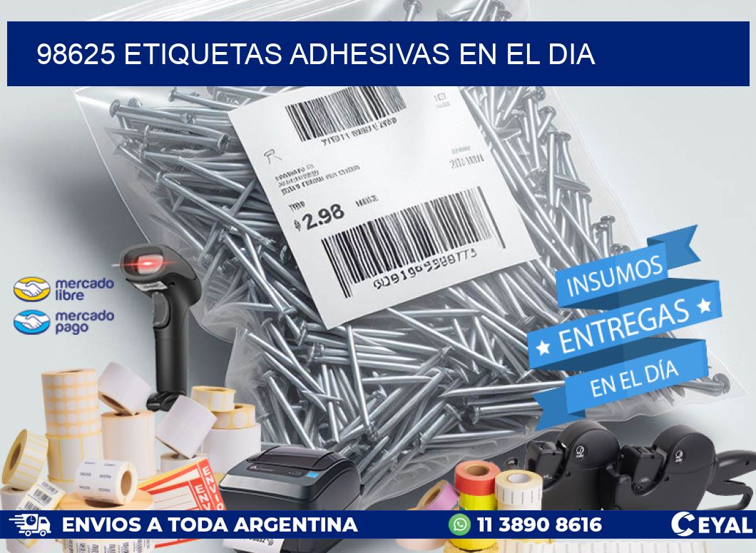 98625 Etiquetas adhesivas en el dia