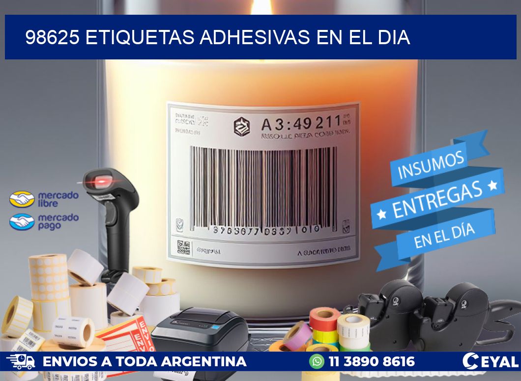 98625 Etiquetas adhesivas en el dia