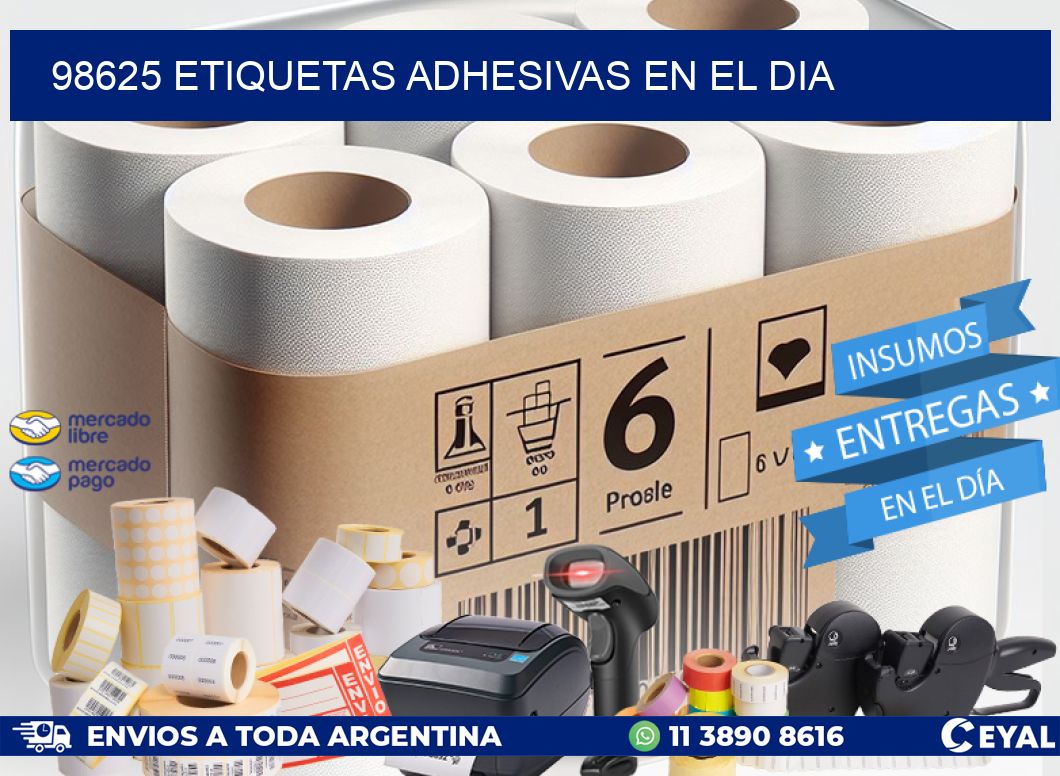 98625 Etiquetas adhesivas en el dia