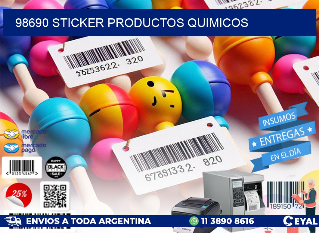98690 STICKER PRODUCTOS QUIMICOS