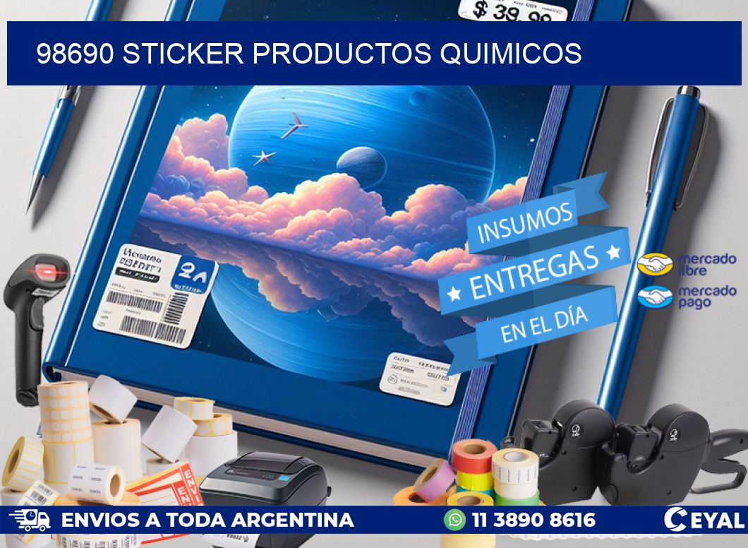 98690 STICKER PRODUCTOS QUIMICOS