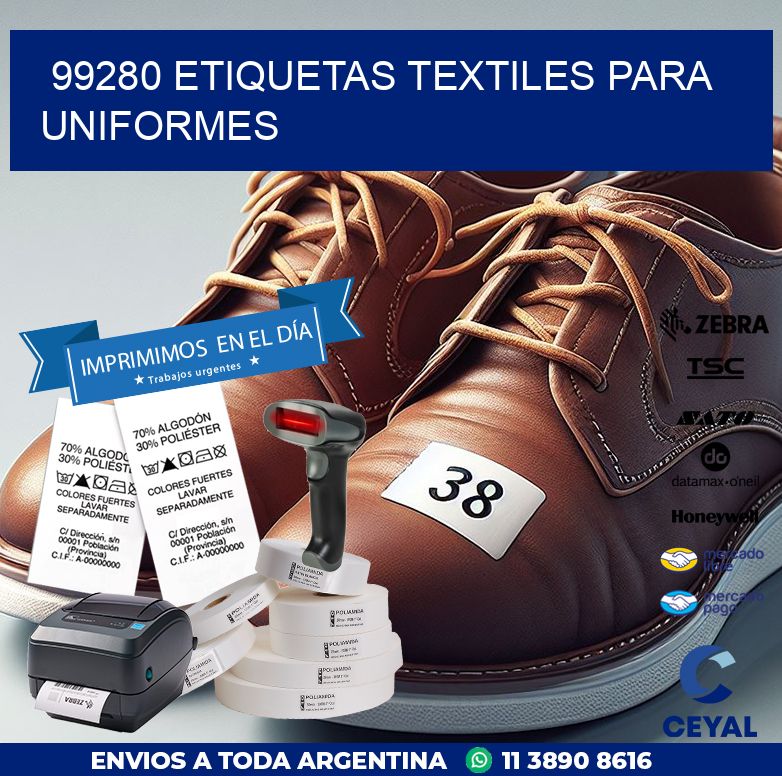 99280 ETIQUETAS TEXTILES PARA UNIFORMES