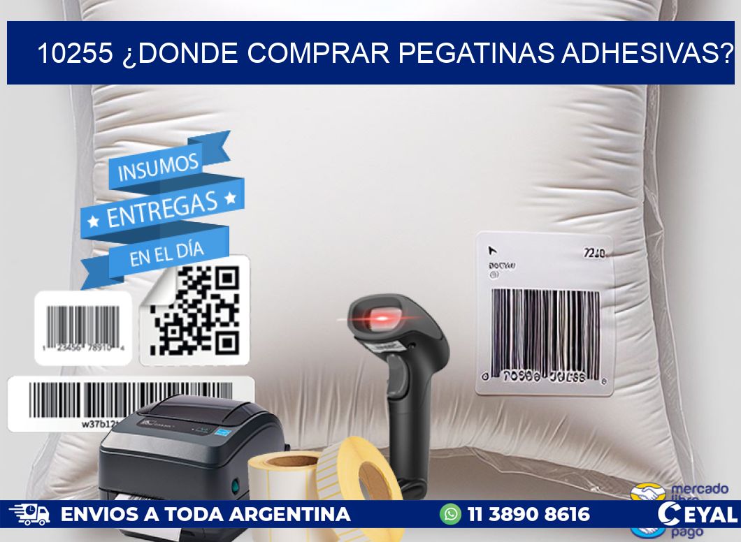 10255 ¿DONDE COMPRAR PEGATINAS ADHESIVAS?