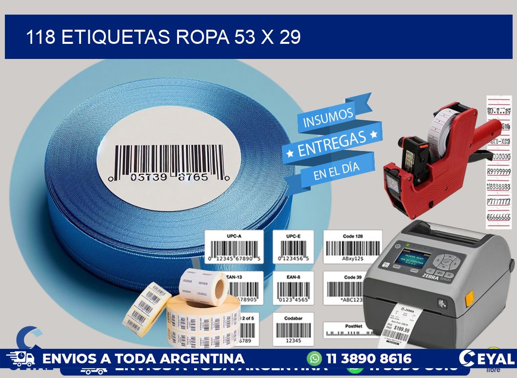 118 ETIQUETAS ROPA 53 x 29
