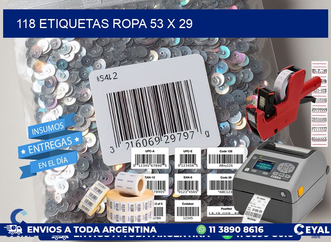 118 ETIQUETAS ROPA 53 x 29