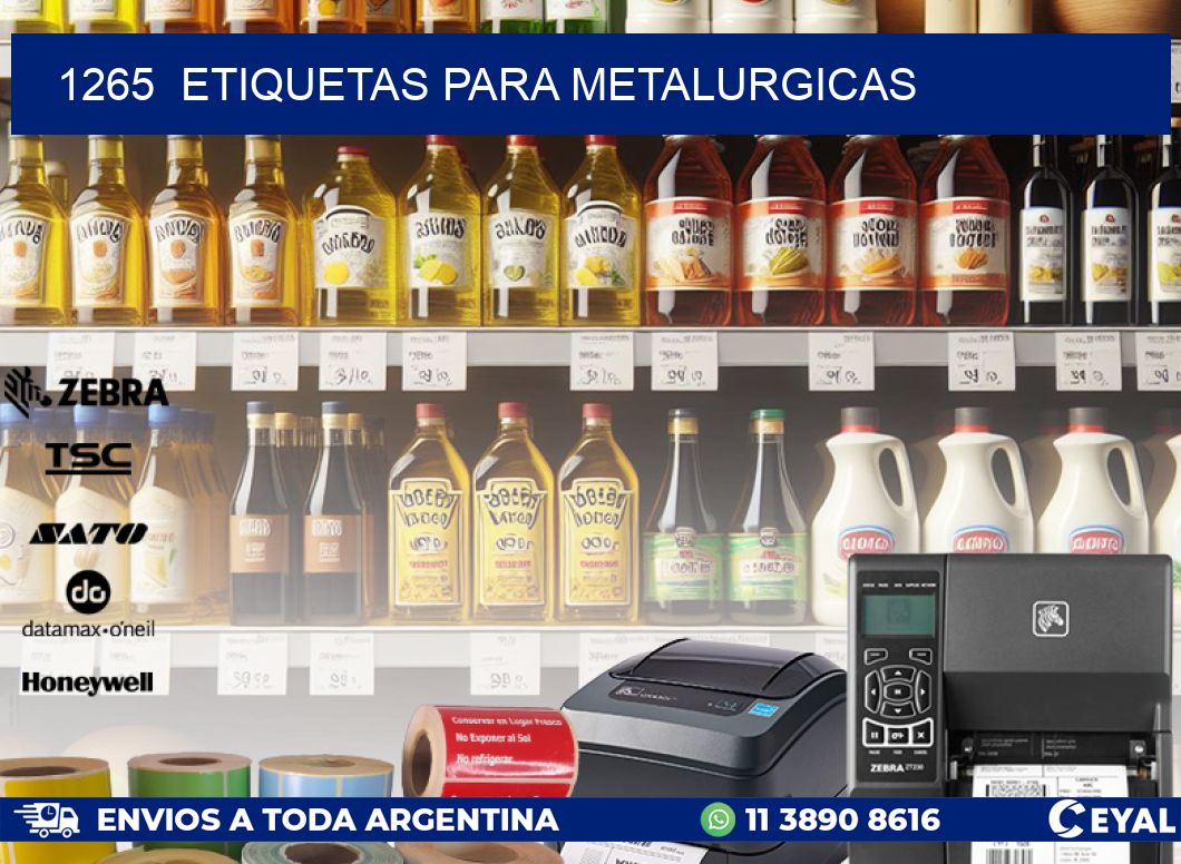 1265 ETIQUETAS PARA METALURGICAS