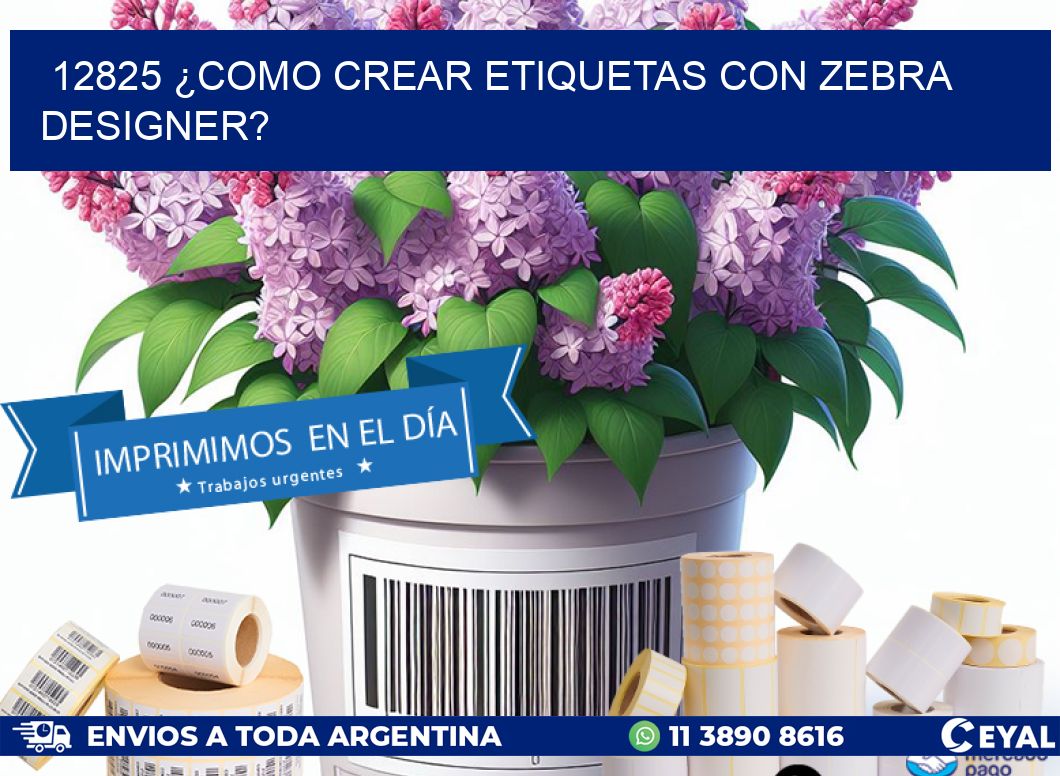 12825 ¿COMO CREAR ETIQUETAS CON ZEBRA DESIGNER?