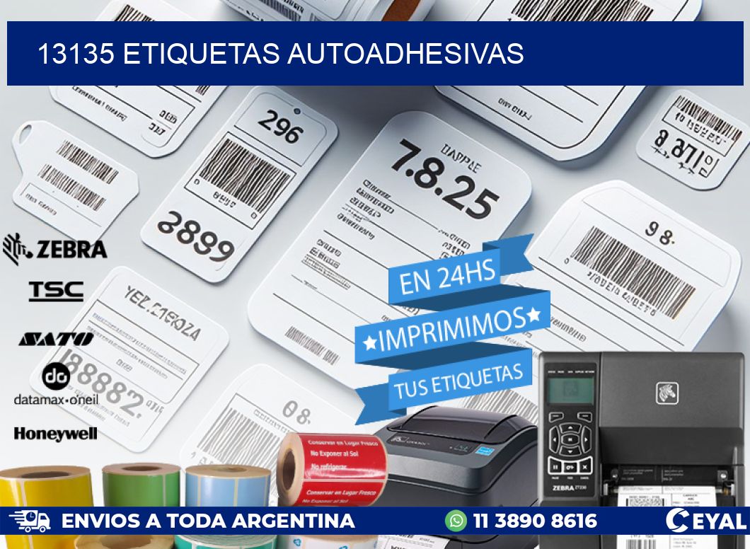 13135 ETIQUETAS AUTOADHESIVAS
