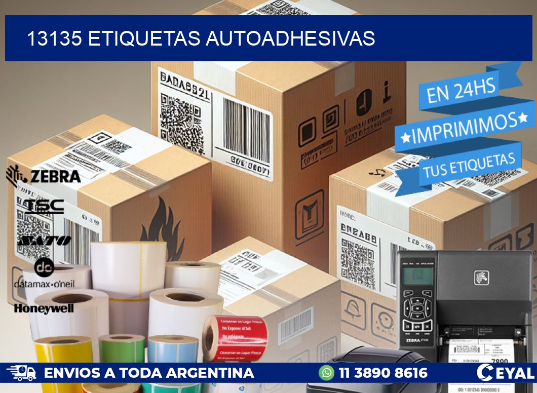 13135 ETIQUETAS AUTOADHESIVAS