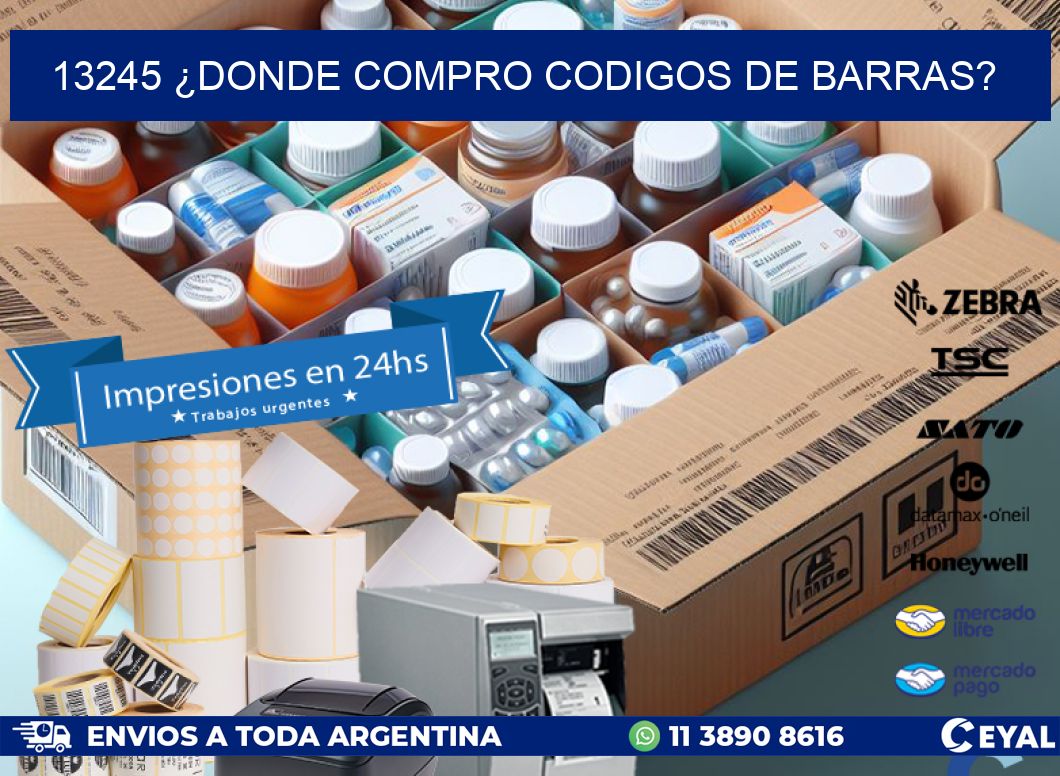 13245 ¿DONDE COMPRO CODIGOS DE BARRAS?