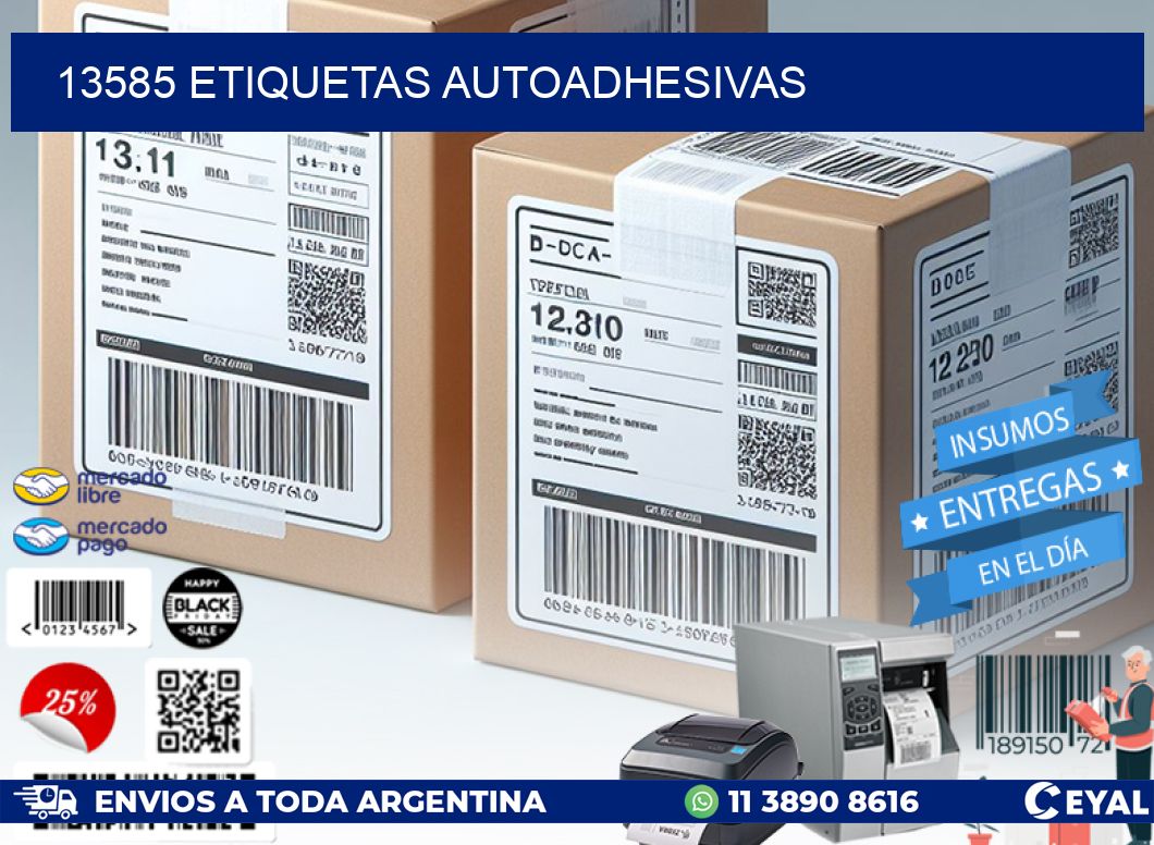 13585 ETIQUETAS AUTOADHESIVAS