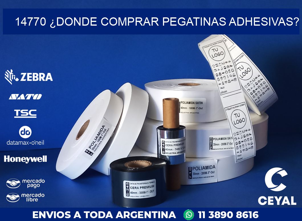 14770 ¿DONDE COMPRAR PEGATINAS ADHESIVAS?