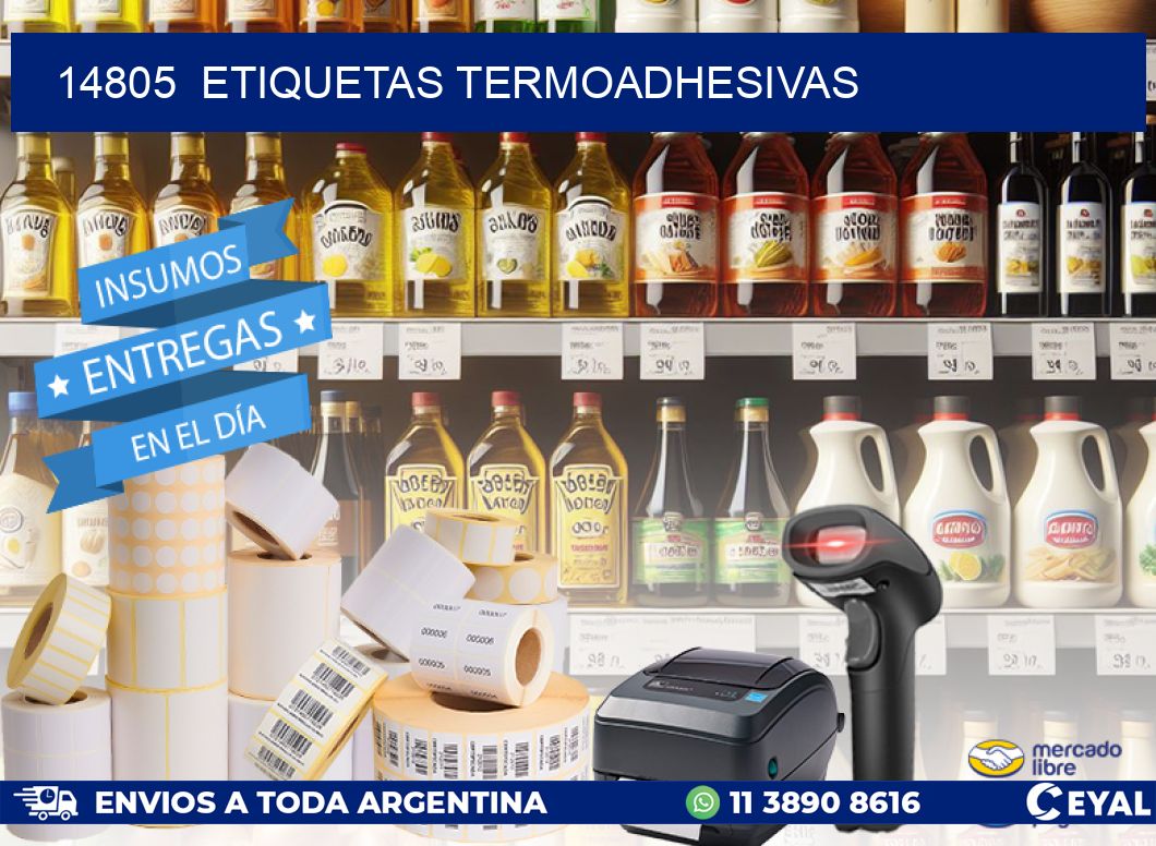 14805 ETIQUETAS TERMOADHESIVAS