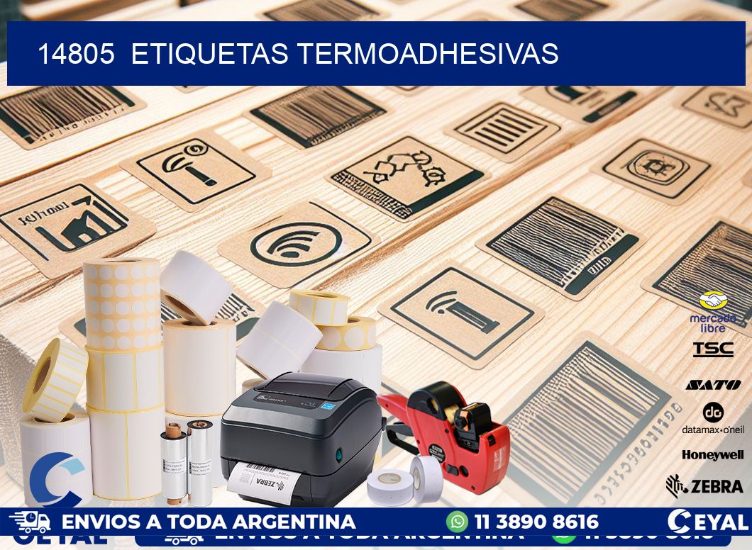 14805 ETIQUETAS TERMOADHESIVAS